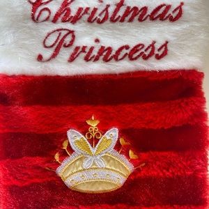 Vintage Christmas Princess Stocking